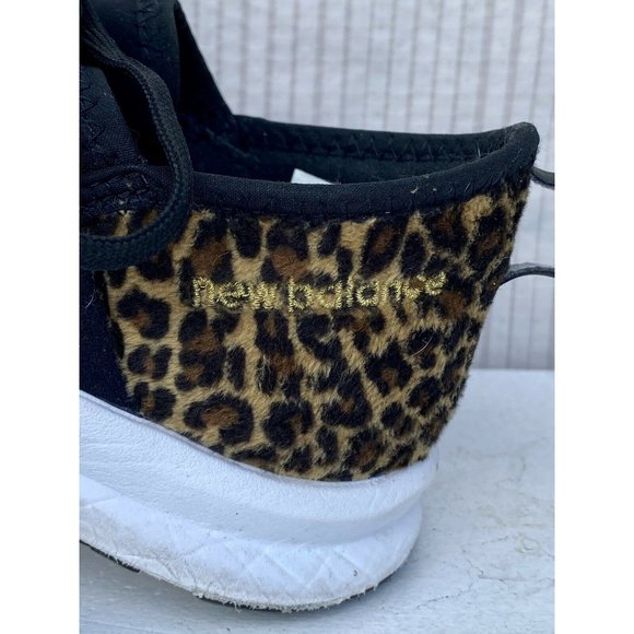 SHOES SNEAKERS TENNIS WOMENS 8.5 NEW BALANCE NERGIZE ATHLETIC BLACK LEOPARD  - Picture 4 of 7